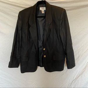 Black structured blazer